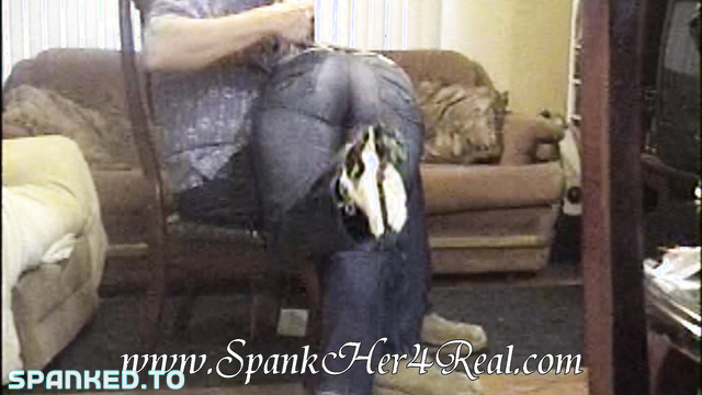 Spank Her 4 Real - Rose Spanked for Swearing