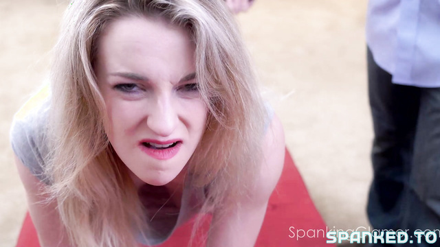 Spanking Glamour - Spanking the Ass of a Beautiful Blonde Kate Kennedy