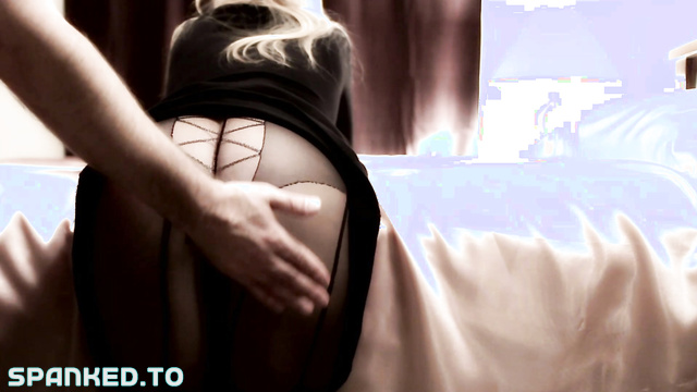 Spanking Glamour - Beautiful Blonde Savannah Gets Her Hard Spanking