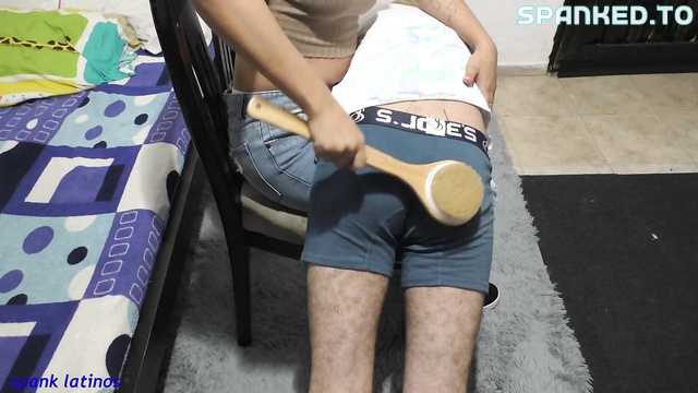 Spank Latinas - Up Close And Painful Luis Spanked Until He Learns