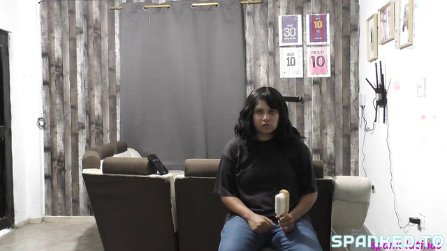 Spank Latinas - Hard And Fast Otk Hairbrush Spanking For Carmen, My Bottom’s in Trouble