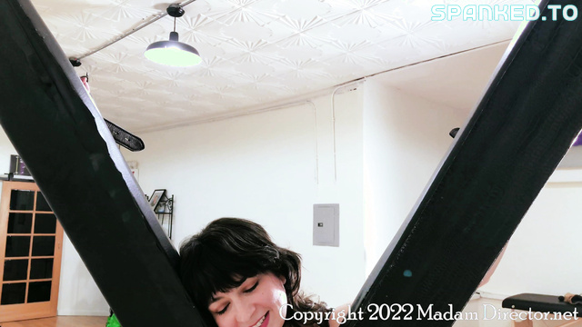 Madam Director - Hotlesbian Cross Bondage Bare Ass Whipping