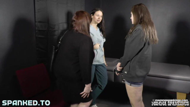 Spanking Sarah Gregory - Naughty Rachel Spanked and Diapered at the Doctor's Office