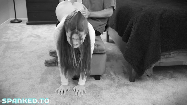 Spanking Glamour / Smoking Erotica - Sexy Girl Juniper Ren Hard Bare Ass Discipline