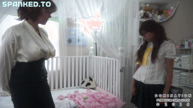 Domination For Your Own Good - Hot Lesbian Diapering, Spanking And Masturbation