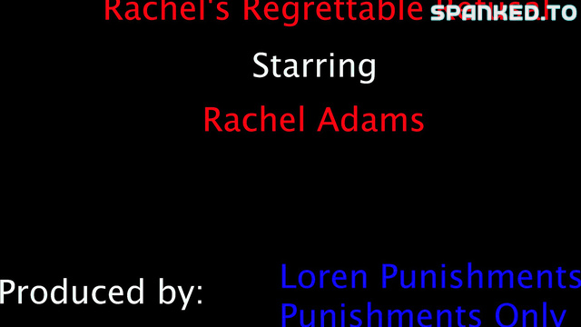 Punishments Only - Sexy Rachel's Bare Ass Spanking To Tears