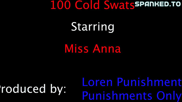 Punishments Only - Mature Blondie Miss Anna Bare Sore Ass