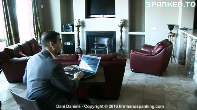 Firm Hand Spanking Clips - Goes Over The Principal's Knee In Uniform For A Bare-Ass Spanking