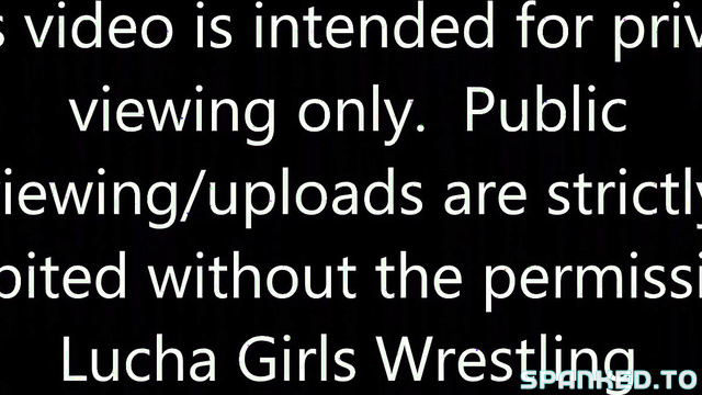 Lucha Girls ~ Female Pro Wrestling - Brutal Gym Discipline: Spanked After Fighting