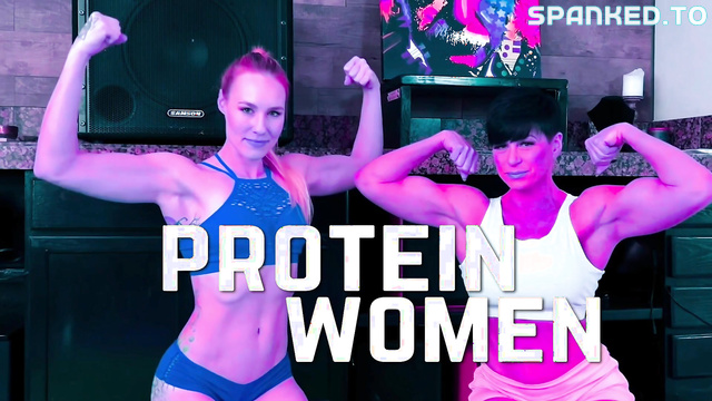 Protein Wrestling - Girls Battled Fiercely Then Punished Each Other With Hard Smacks In Brutal Back And Forth