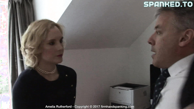 Firm Hand Spanking Clips - He Lifted Blonde's Skirt High For Punishment Bare Ass Exposed And Spanked Until She Sobbed