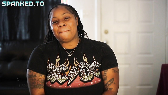 Pharaoh Spanks Studios - Ebony Beauty Punished Hard With Smacks On Her Bare Ass Until Dark Skin Glowed Red Hot