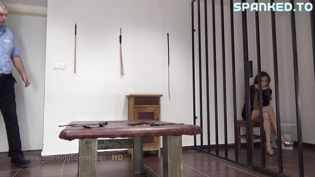 SpankingServer - Arrested Her Plump Ass Receives Brutal Bare Bottom Discipline From The Officer Hard