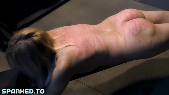 He Lashed Her Exposed Back And Round Ass With Brutal Flogger Until She Sobs And Pleads No More
