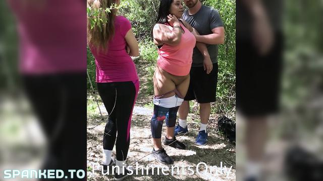 Punishments Only - He Punished Her Right On The Street Public Spanking In Broad Daylight