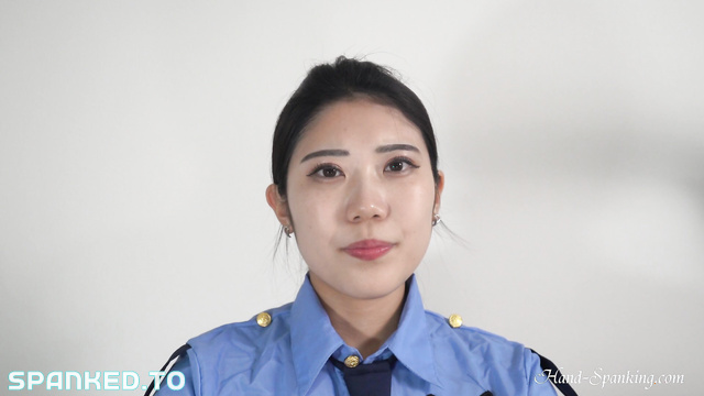 Hand-Spanking - Stern Asian Officer Gives A Thorough Spanking On The Wooden Table Now