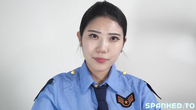 Hand-Spanking - Stern Asian Officer Gives A Thorough Spanking On The Wooden Table Now