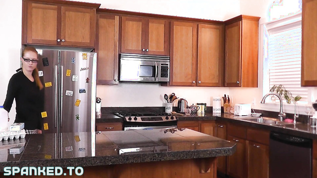 RedCheeksStudios - A Tense Moment Unfolds In The Kitchen As She Struggles To Stay Strong