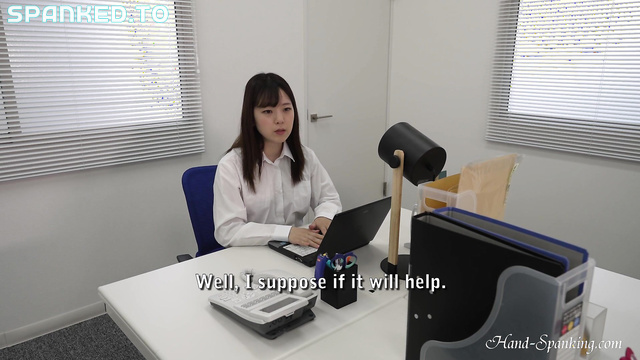 Hand-Spanking - A Tense Office Moment Unfolds As She Deals With The Outcome Of What Happened