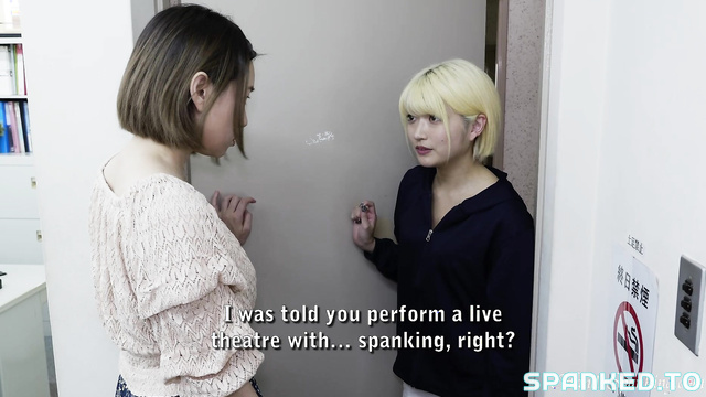 Hand-Spanking - Strict Japanese Teacher Lifts Plaid Skirt For A Stern School Spanking