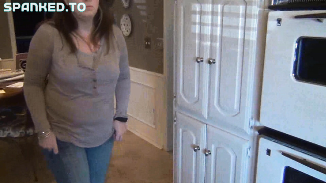 AmateurSpankings - Beautiful Natalie Spanked In The Kitchen With Serious Discipline